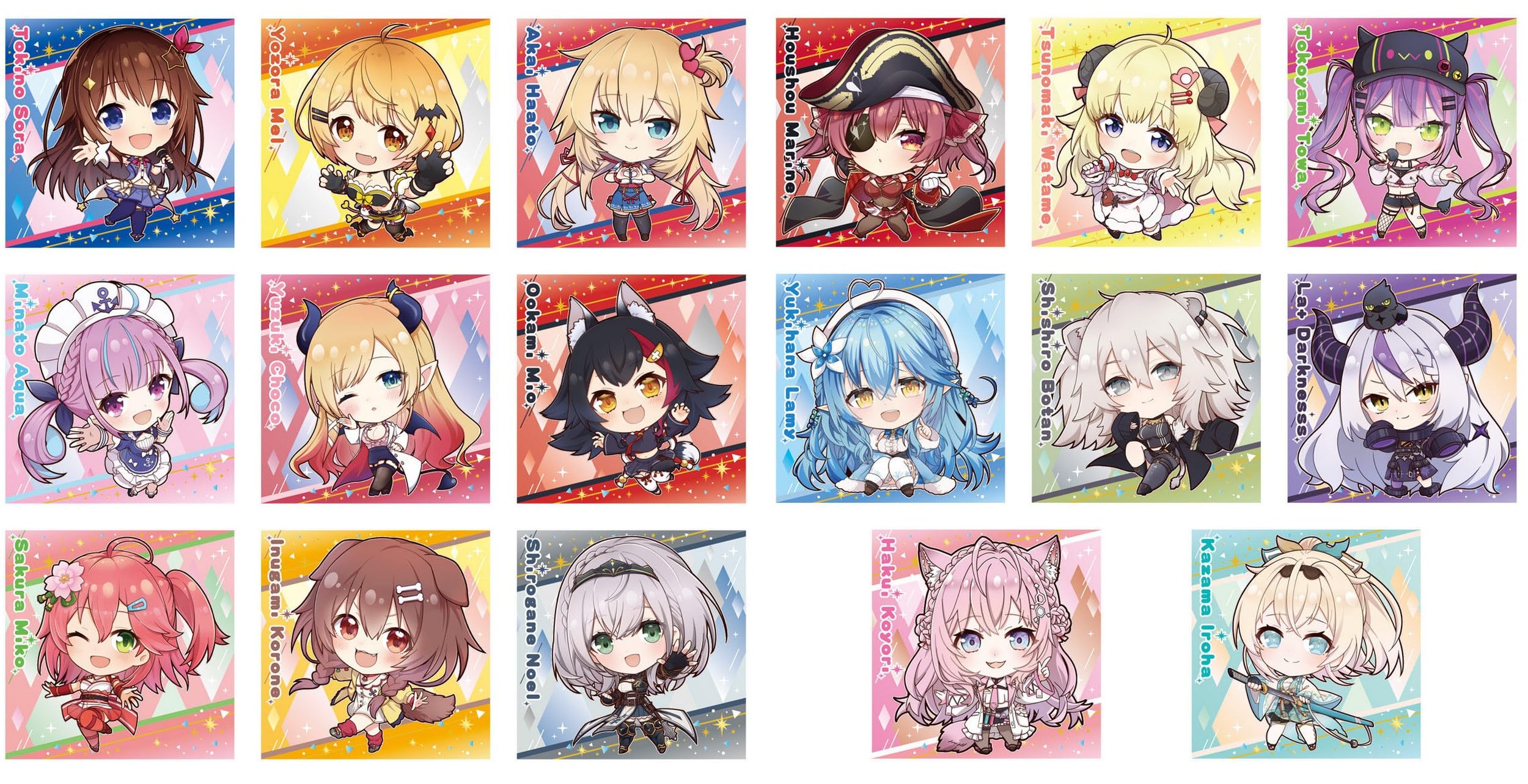 Amazon | イタジャガ ホロライブ vol.1 ノーマル シール 全17種セット